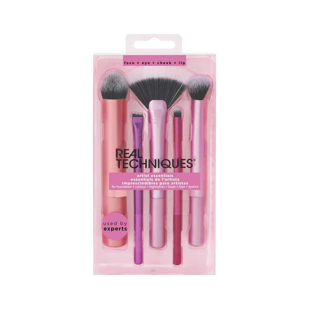 Real Techniques Real Techniques Artist Essentials Brush Kit (5 Brushes) | 261838 - Beauty & Personal Care - Lebanon