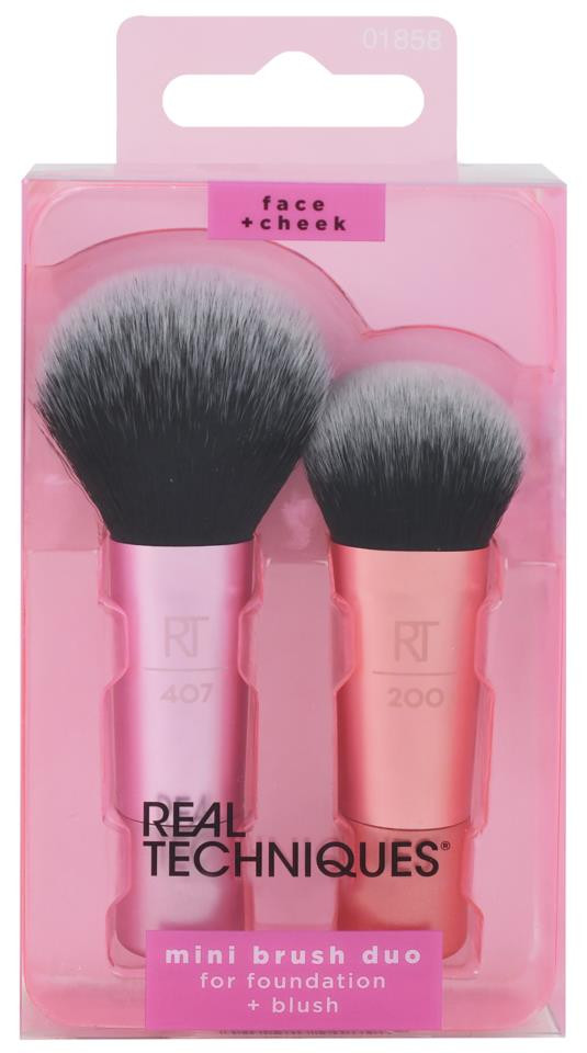 Real Techniques Real Techniques Mini Brush Duo | 278185 - Beauty & Personal Care - Lebanon