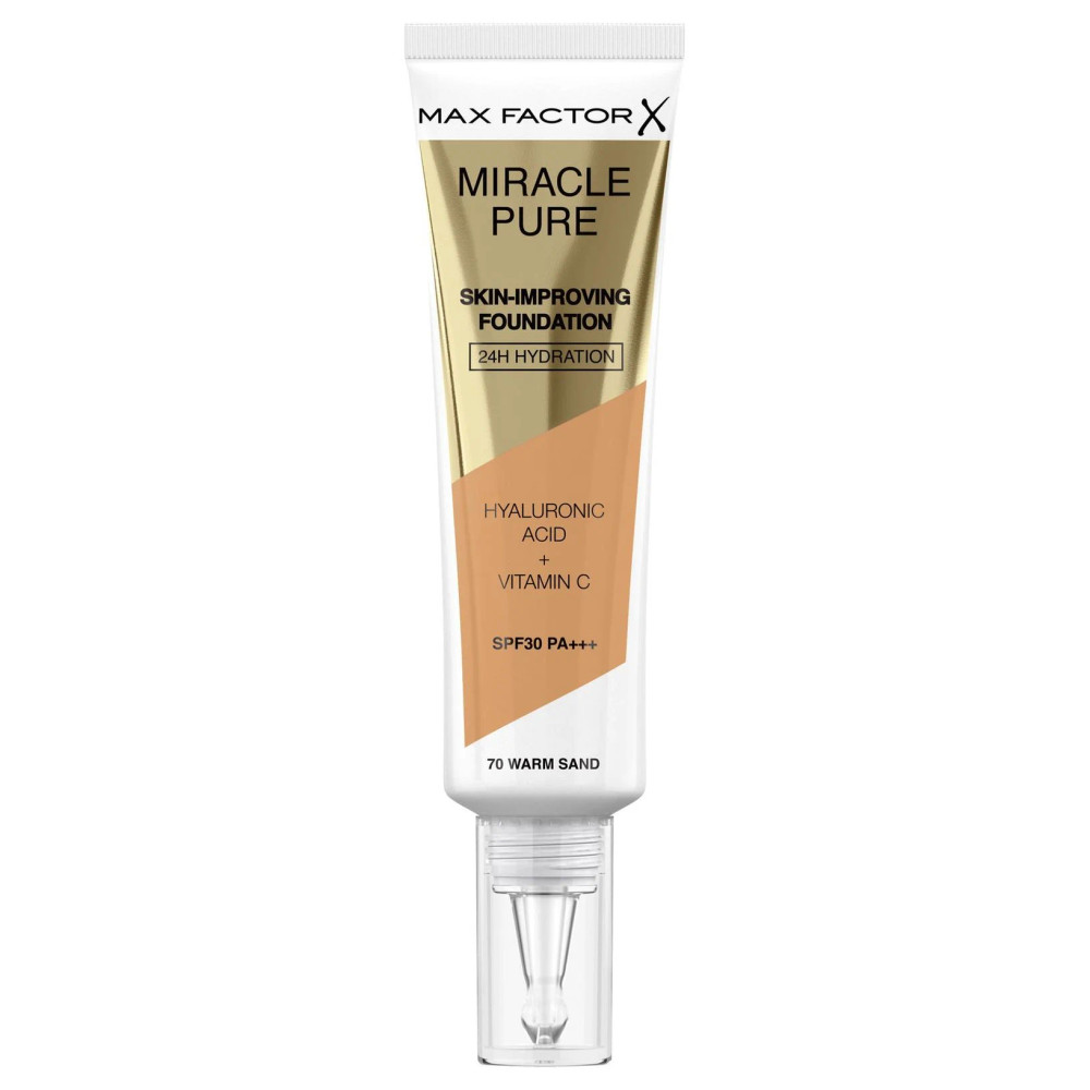Max Factor Max Factor Miracle Pure Foundation - Warm Sand 70 | 258731 - Beauty & Personal Care - Lebanon