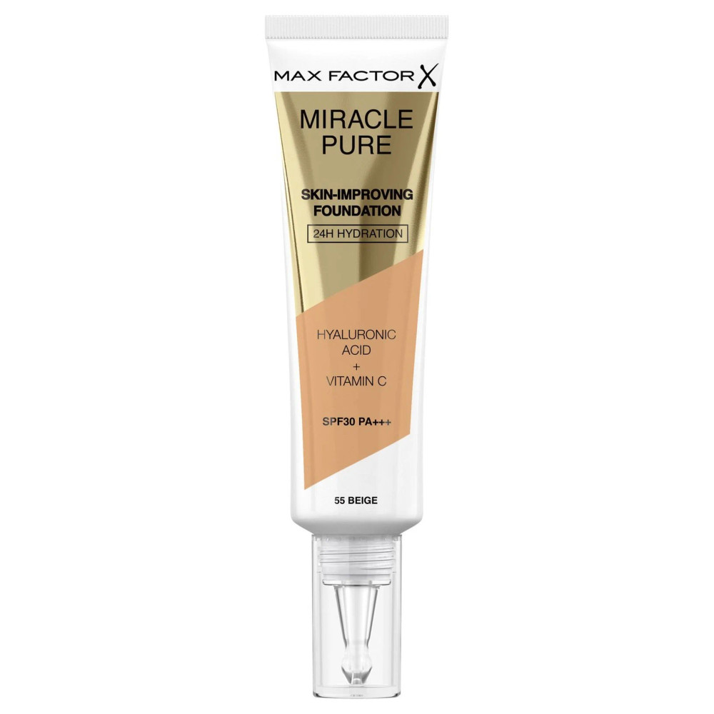 Max Factor Max Factor Miracle Pure Foundation - 55 Beige | 264614 - Beauty & Personal Care - Lebanon
