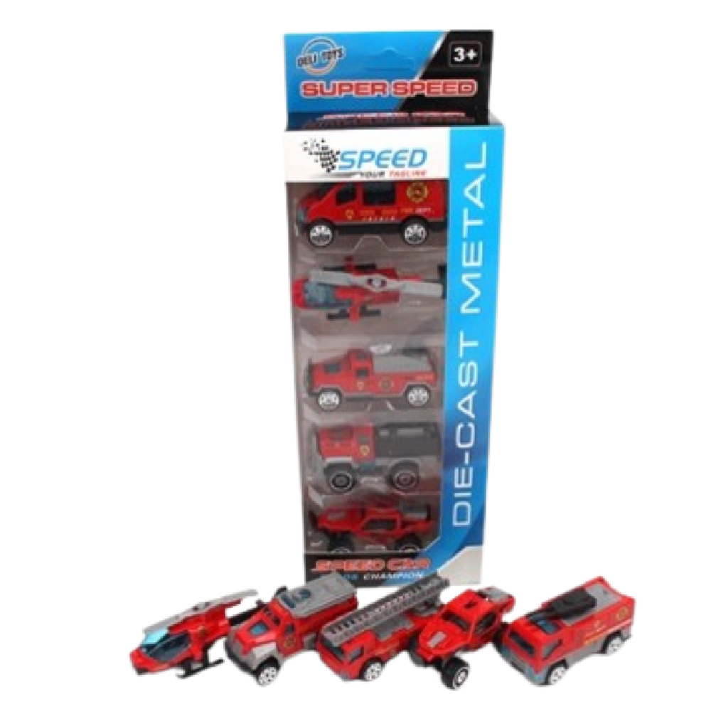Super Speed Die-Cast Metal Car Set (5 Cars) | DL037-2 - Toys & Games - Lebanon