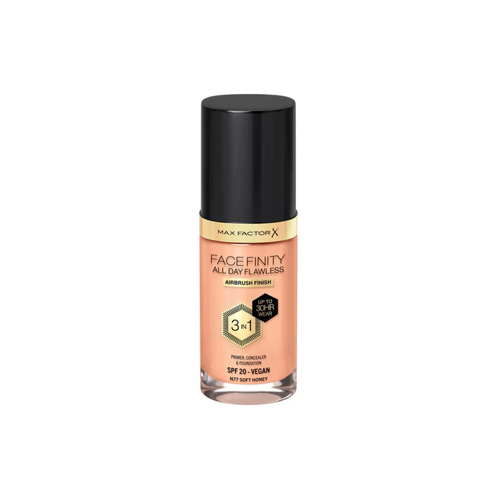 Max Factor Max Factor New Vegan Facefinity Foundation - Soft Honey N77 | 278149 - Beauty & Personal Care - Lebanon