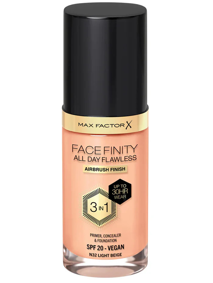 Max Factor Max Factor New Vegan Facefinity Foundation - Light Beige N32 | 270569 - Beauty & Personal Care - Lebanon