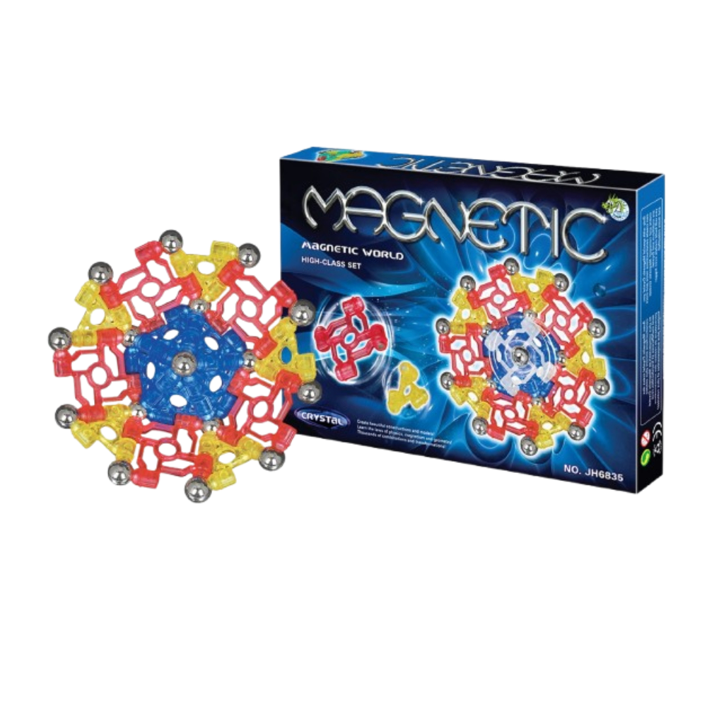 Magnetic World High-Class Construction Set – Crystal Gear Edition | JH6835B - Toys & Games - Lebanon