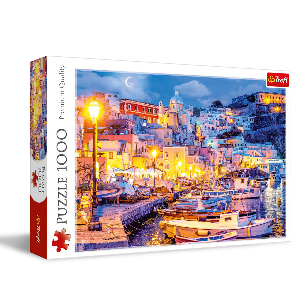 Trefl Trefl Procida at Night, Italy Puzzle - 1000 Pieces | 10794 - Toys & Games - Lebanon