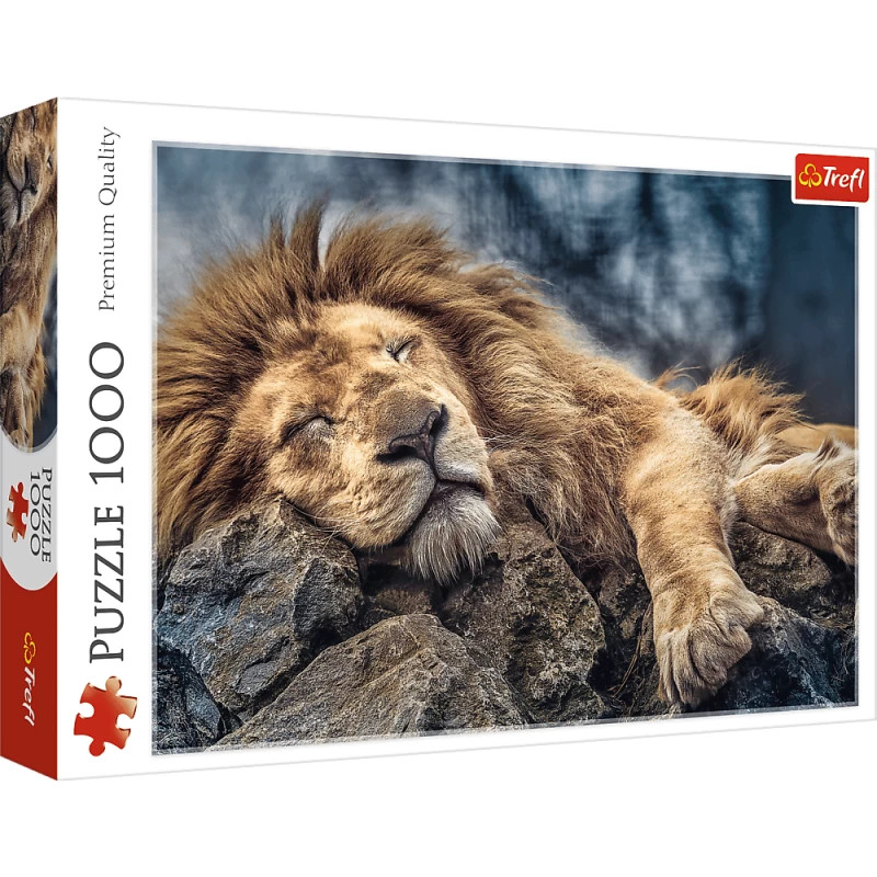 Trefl Trefl Sleeping Lion Puzzle - 1000 Pieces | 10447 - Toys & Games - Lebanon