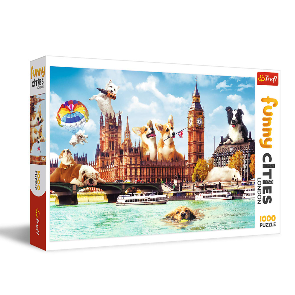 Trefl Trefl Funny Cities - Dogs in London 1000-Piece Jigsaw Puzzle | 10596 - Toys & Games - Lebanon