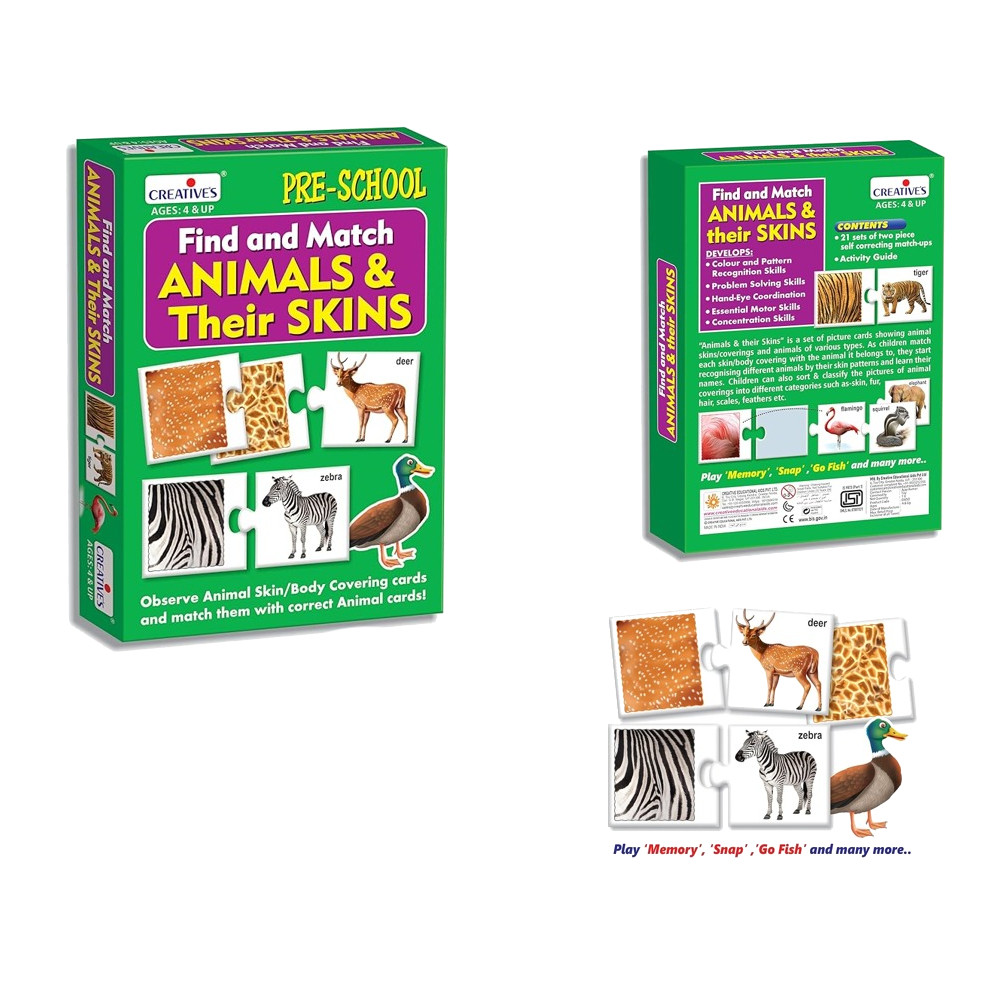 Creatives Creatives Preschool Find and Match Animals & Their Skins | 0450 - Toys & Games - Lebanon