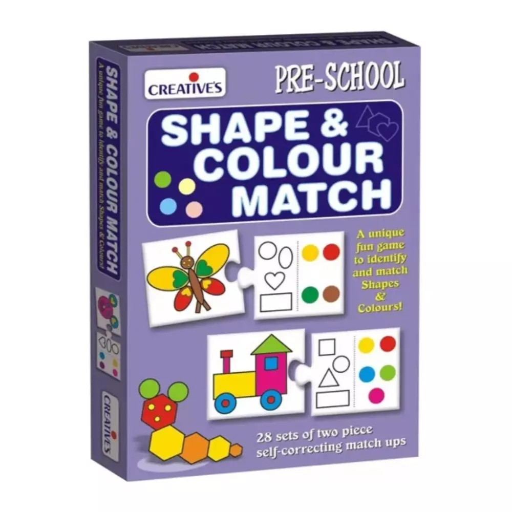 Creatives Creatives Pre-School Shape & Colour Match - Self-Correcting Game | 1063 - Toys & Games - Lebanon