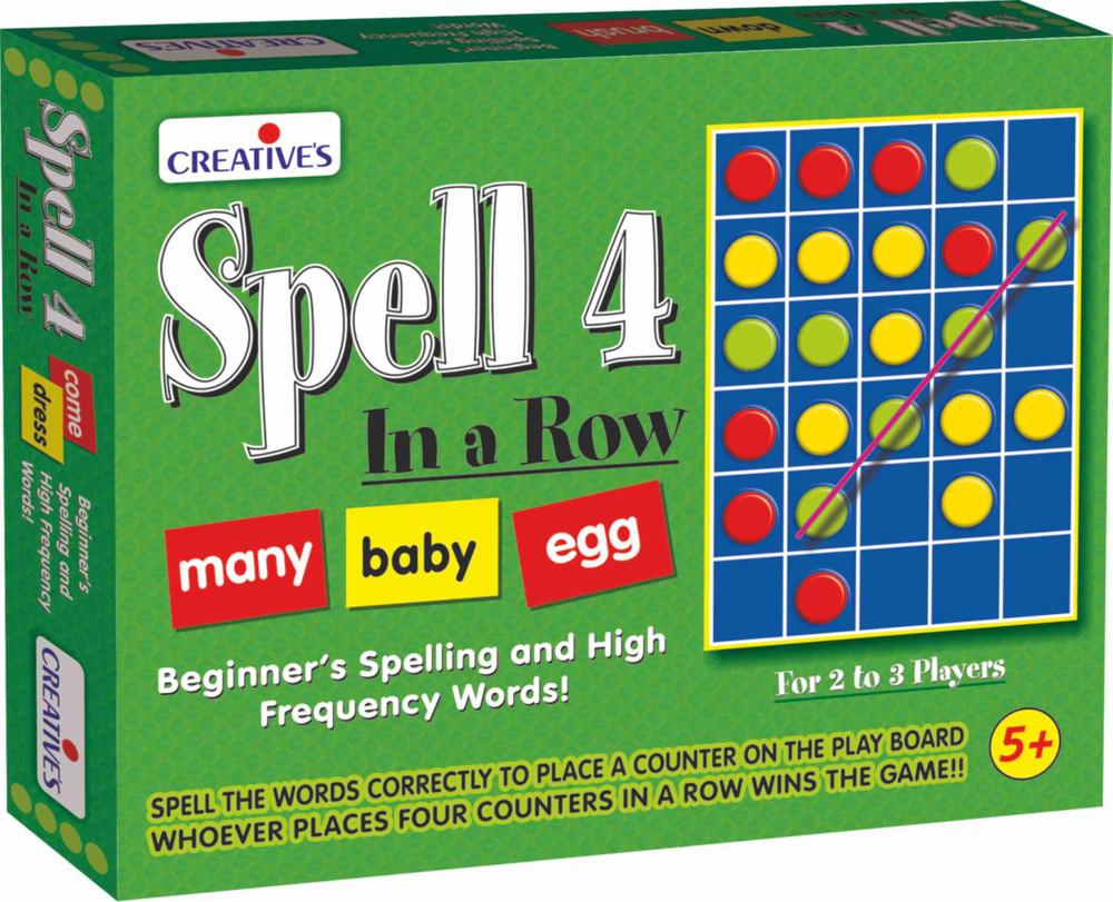 Creatives Creatives Spell 4 In a Row - Beginner Spelling Board Game | 1064 - Toys & Games - Lebanon