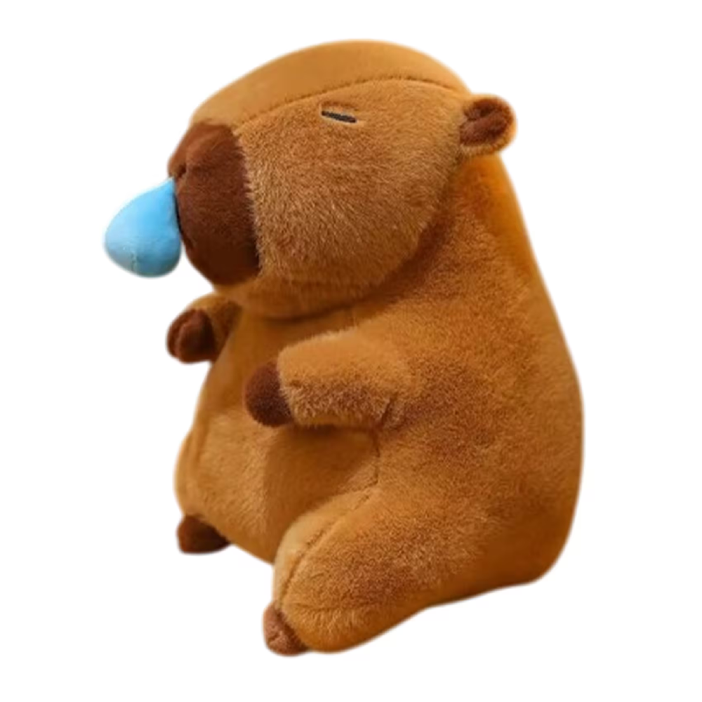 Capybara Plush Toy with Pull Snotty Drop 43cm - Brown | AL24417 - Toys & Games - Lebanon