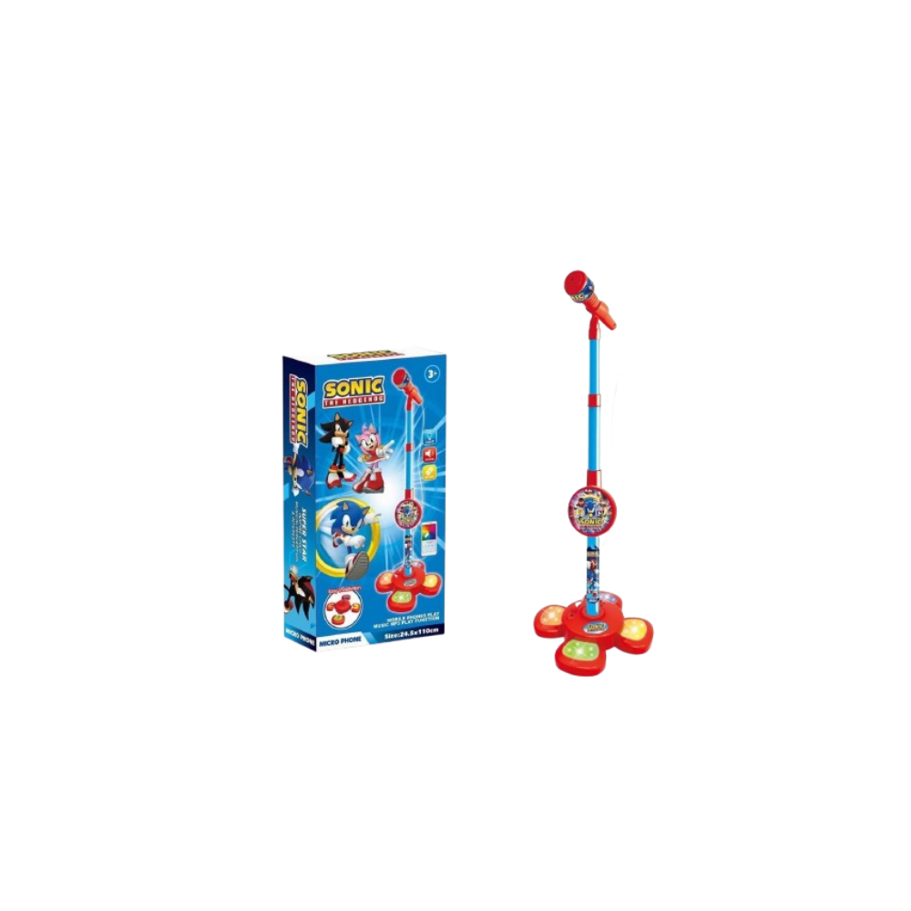 Sonic The Hedgehog Kids Microphone Stand with Lights & Music | 5618A - Computers & Tech - Lebanon