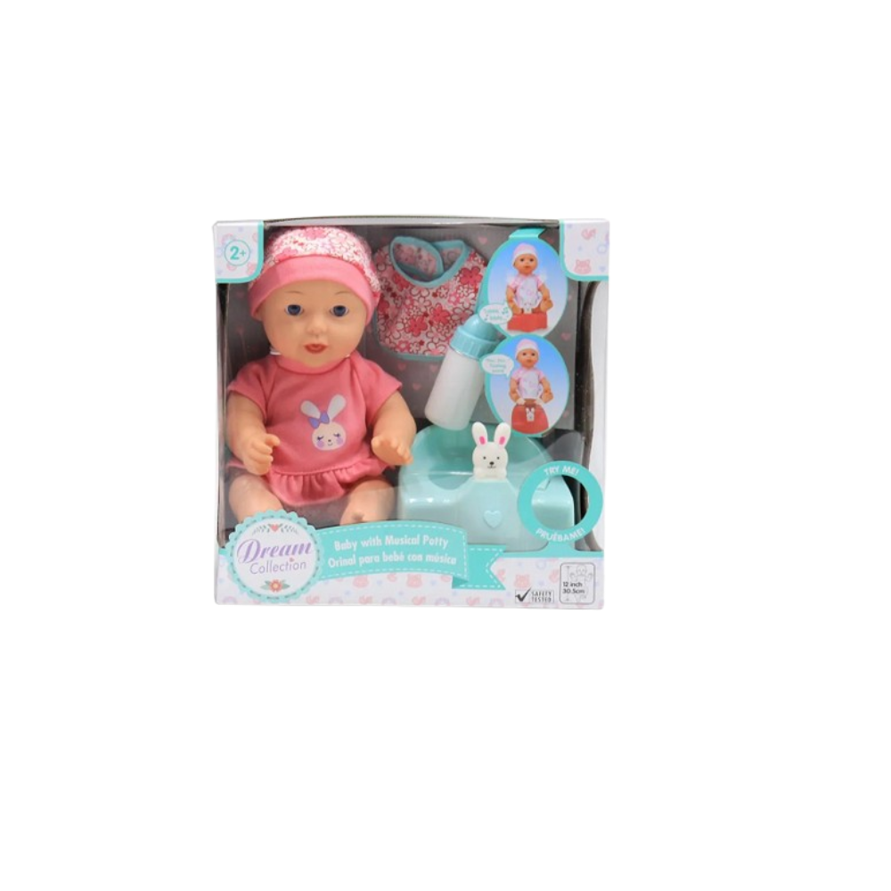 Dream Collection Baby Doll with Musical Potty Set | 9638 - Toys & Games - Lebanon