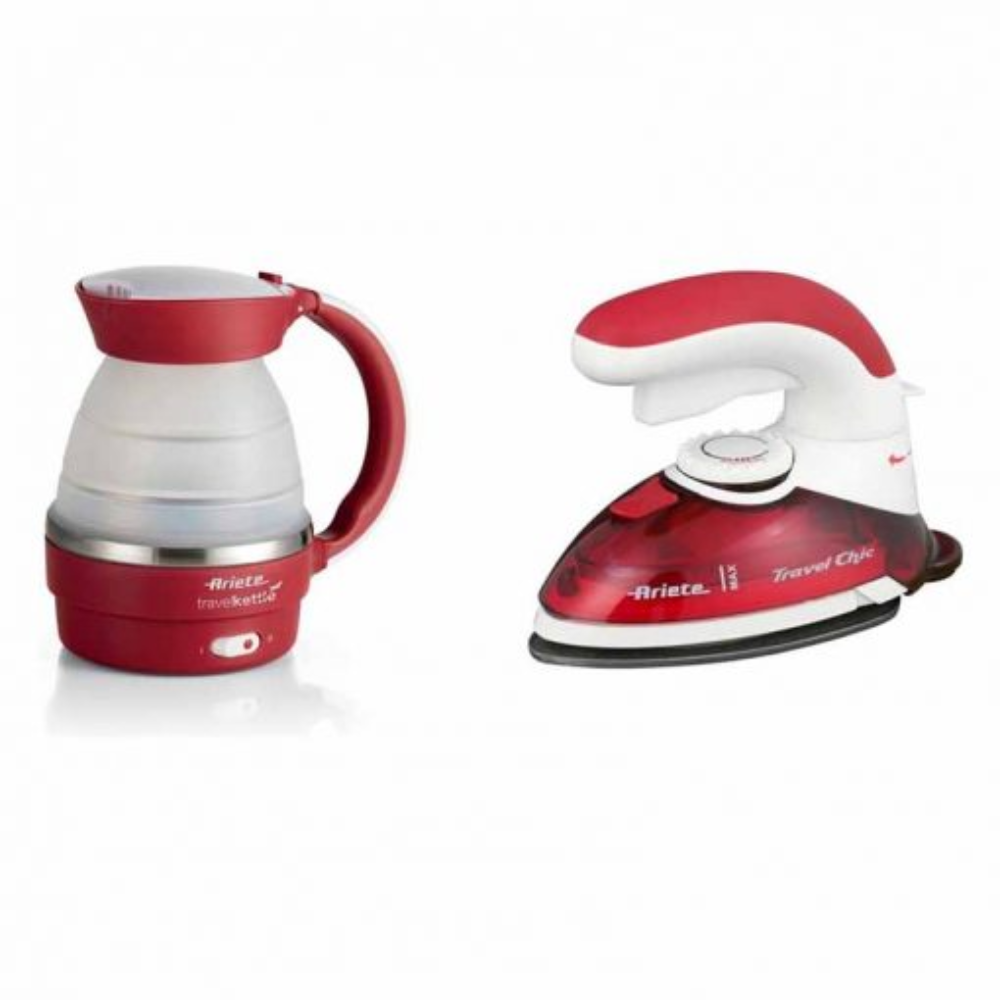 Ariete Ariete Iron Travel Kit 800W + Kettle 820W | 7993 - Home & Kitchen - Lebanon