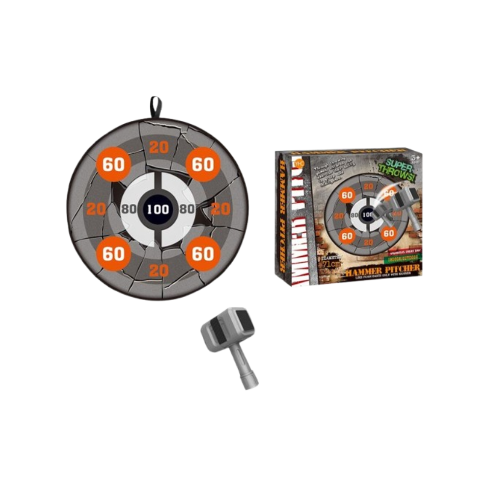 Hammer Pitcher Target Game Set with 2 Foam Hammers | KK104A1 - Toys & Games - Lebanon