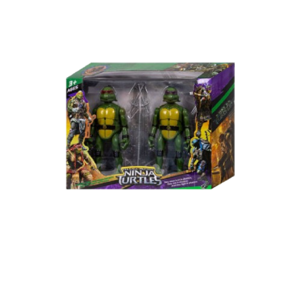 Teenage Mutant Ninja Turtles Action Figures Set (2 Pcs) | SG019-2 - Toys & Games - Lebanon
