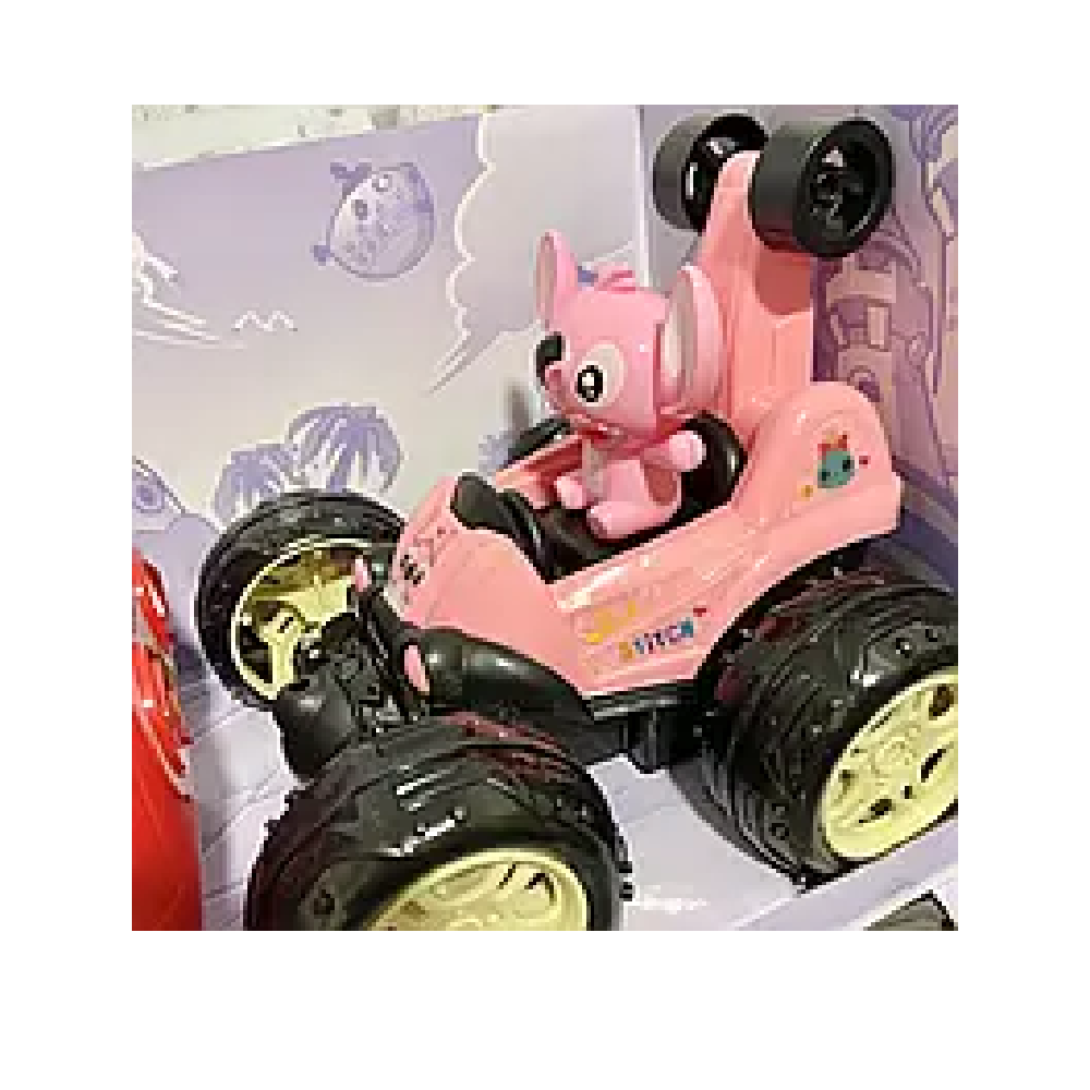  Dancing Stunt Car RC with Lights & Music – Cartoon Character (Pink) | 200-20A - Toys & Games - Lebanon