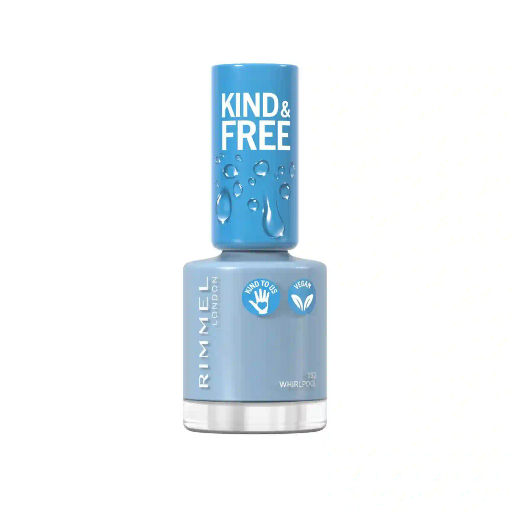Rimmel Rimmel Kind & Free Nail Polish - 152 Tidal Wave Blue | 260156 - Beauty & Personal Care - Lebanon