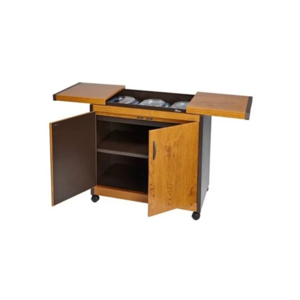 Hostess Hostess Connoisseur Hostess Trolley Full Doors Teak Finish | HL6232LB - Home & Kitchen - Lebanon