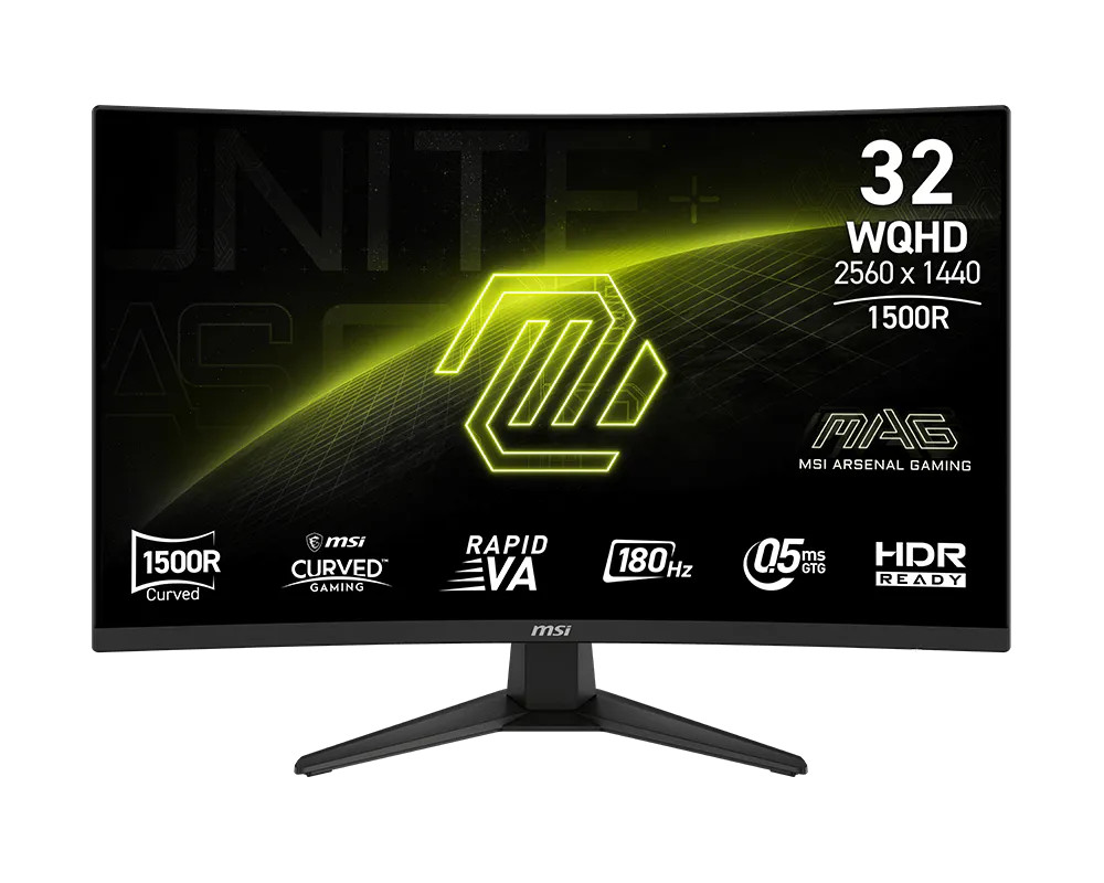 MSI MSI MAG E18 32″ WQHD Curved 180Hz 0.5ms Gaming Monitor | 321CQF - Computers & Tech - Lebanon