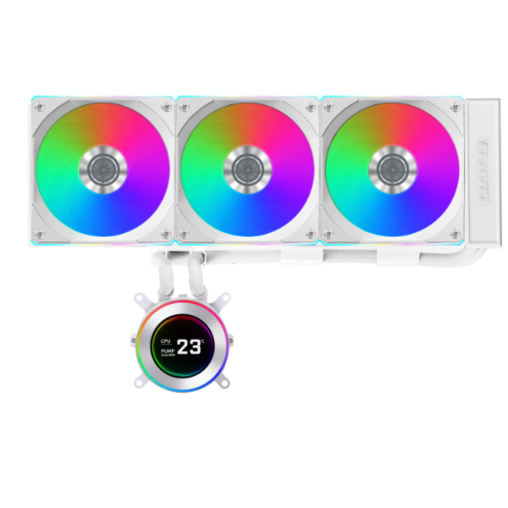 Lian Li HydroShift II LCD-C 360R Liquid CPU Cooler - White | G89.GHS2LCD36RW.00