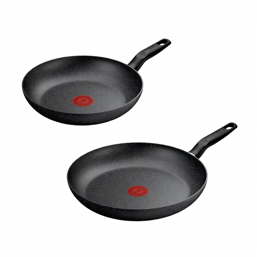 Tefal Tefal Dark Essential Mineralia+ Set of 2 Frypans 24cm/28cm | G0069053 - Home & Kitchen - Lebanon