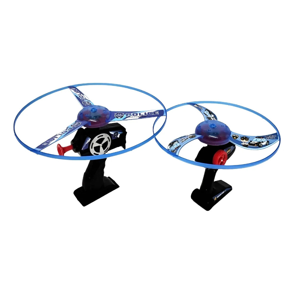 Police Flying Disc Helicopter Launcher Toy Set for Kids | 1798-7C - Toys & Games - Lebanon