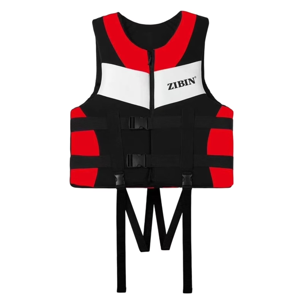 Zibin ZIBIN Life Jacket Safety Vest - Black & Red, Size L | 585-21 - Sports & Outdoors - Lebanon