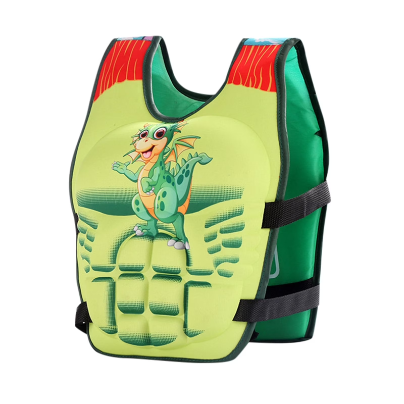 Kids Life Jacket Safety Vest - Green Dragon Design (JR-07), Size M | 585-28 - Sports & Outdoors - Lebanon