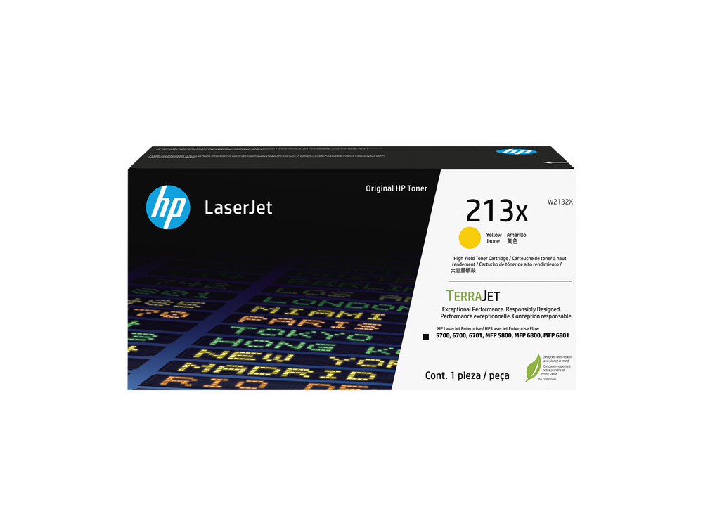 HP HP 213X Yellow Original LaserJet Toner Cartridge | W2132X - Printers & Ink - Lebanon