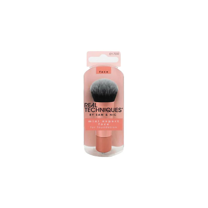 Real Techniques Real Techniques Mini Expert Face Brush - Travel Size | 261833 - Beauty & Personal Care - Lebanon
