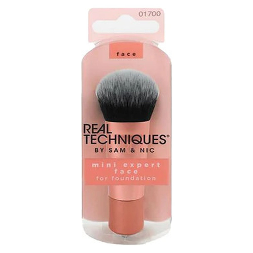 Real Techniques Real Techniques Mini Expert Face Brush - Travel Size | 261833 - Beauty & Personal Care - Lebanon