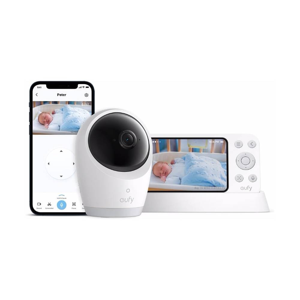 Eufy Eufy E21 Baby Monitor 4K UHD with SD Card 64GB | E8354221-64 - TV, Cameras & Photography - Lebanon