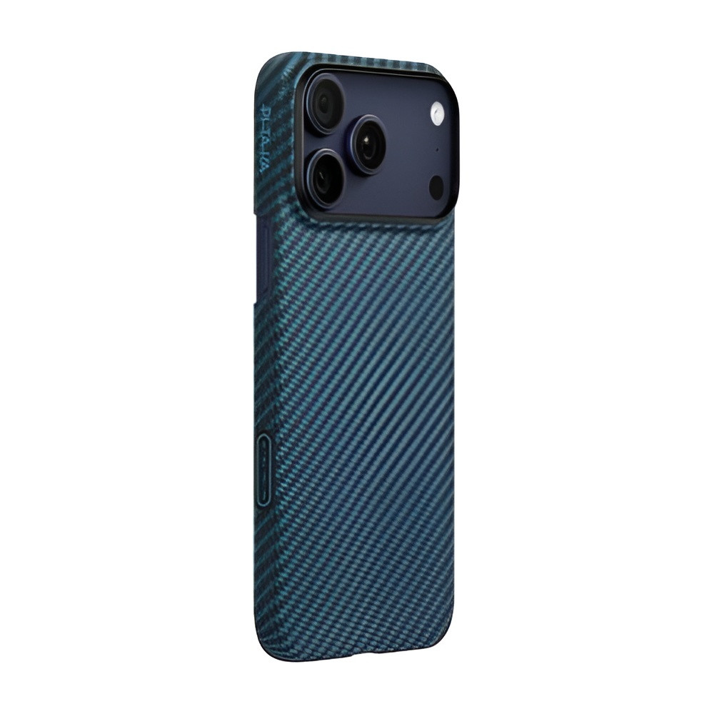 Pitaka Pitaka iPhone 17 Pro Max Edge Case 1500D Twill - Black/Blue | KI1706BPM - Phones & Wearables - Lebanon
