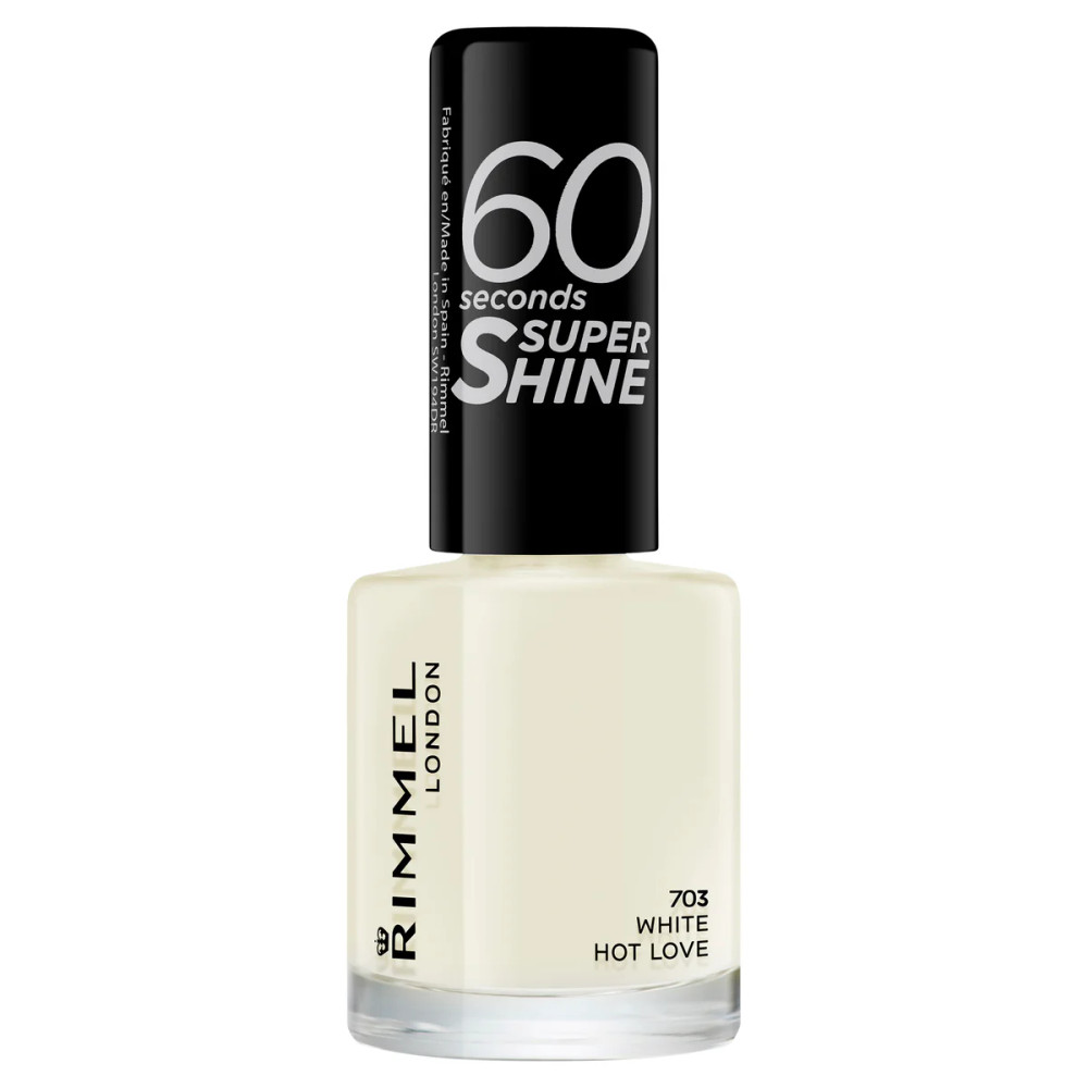 Rimmel 60 Seconds Nail Polish - 703 White Hot Lover | 277524