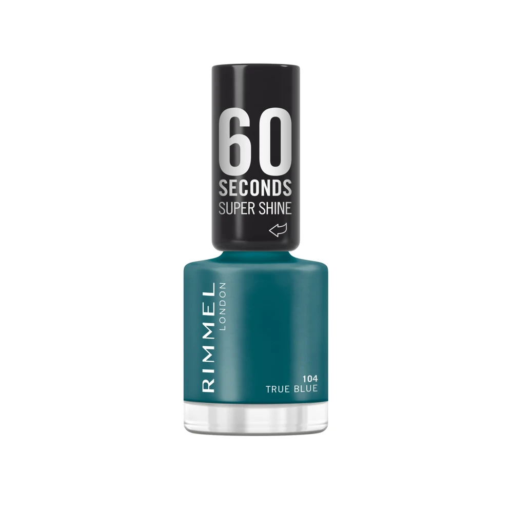 Rimmel 60 Seconds Super Shine Nail Polish - 104 True Blue | 292942