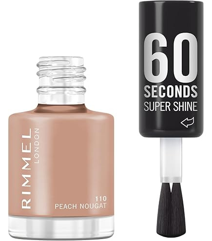 Rimmel 60 Seconds Super Shine Nail Polish - 110 Peach Nougat | 292950