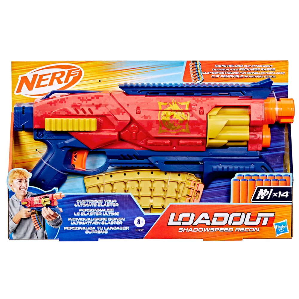 Hasbro Hasbro Nerf Loadout Shadowspeed Recon Blaster With 14 N1 Darts | HBNRG1759 - Toys & Games - Lebanon