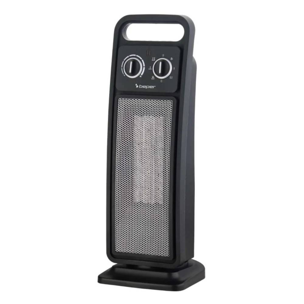 Beper Beper Ceramic Tower Fan Heater 2000W, 2 Power Settings, Safe With Auto Shut-Off | P203TER002 - Home & Kitchen - Lebanon