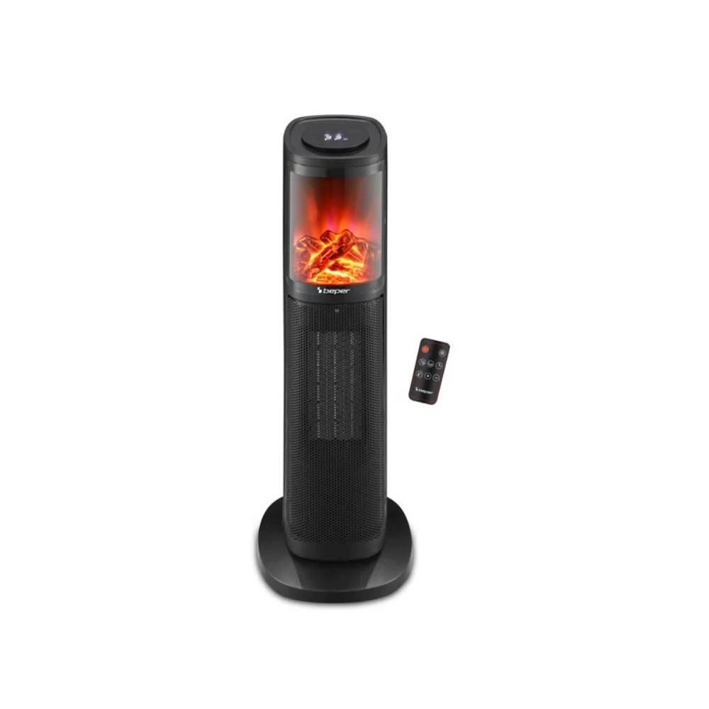 Beper Beper Ceramic Fan Heater Column 2000W - Ceramic Black | P203TER011 - Home & Kitchen - Lebanon