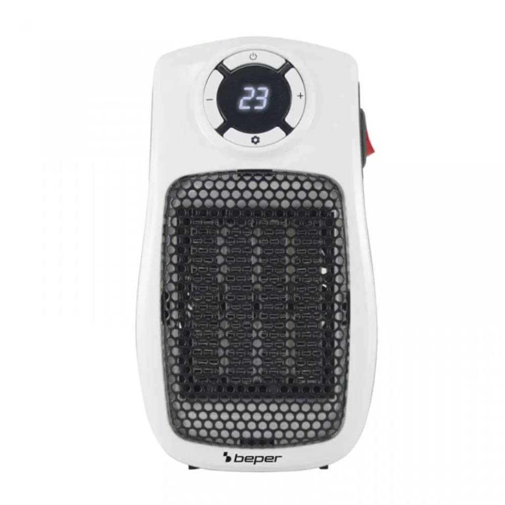Beper Beper Mini Ceramic Fan Heater, 500W/1000W, Safe Auto-Off | P203TER350 - Home & Kitchen - Lebanon