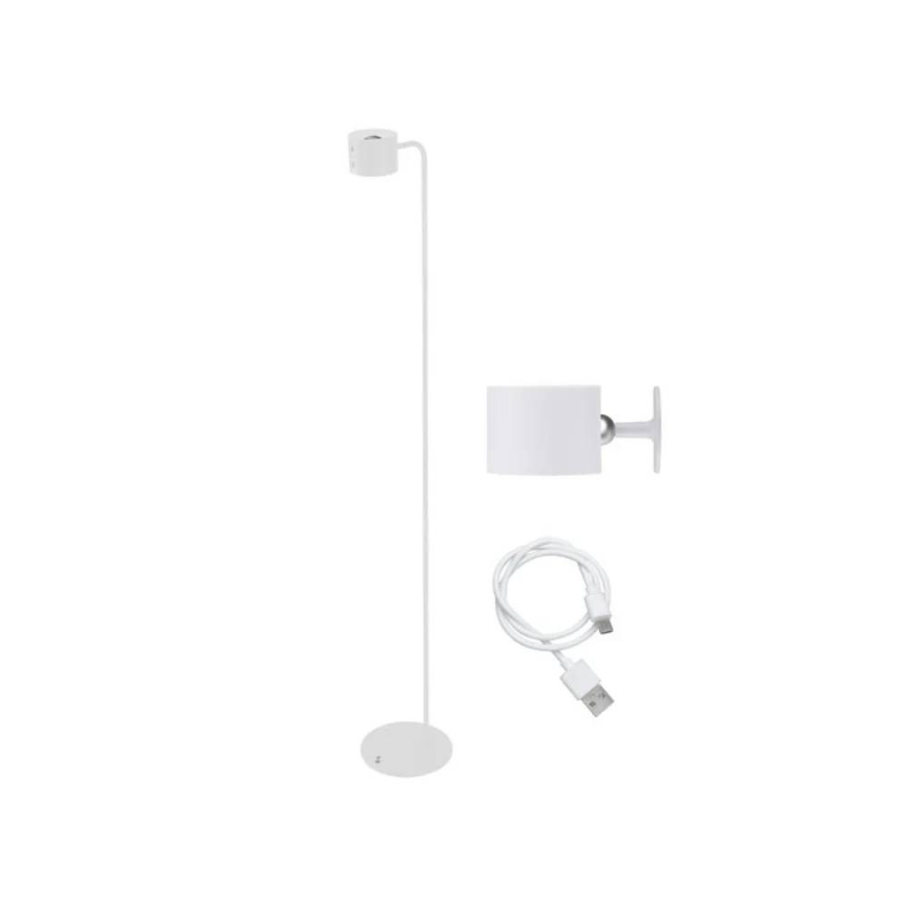Beper Beper Floor And Table Rechargeable Lamp, Height Adjustable, Wall Accessory, USB Cable Included, Touch Switch On - White | P201UTP305 - Computers & Tech - Lebanon