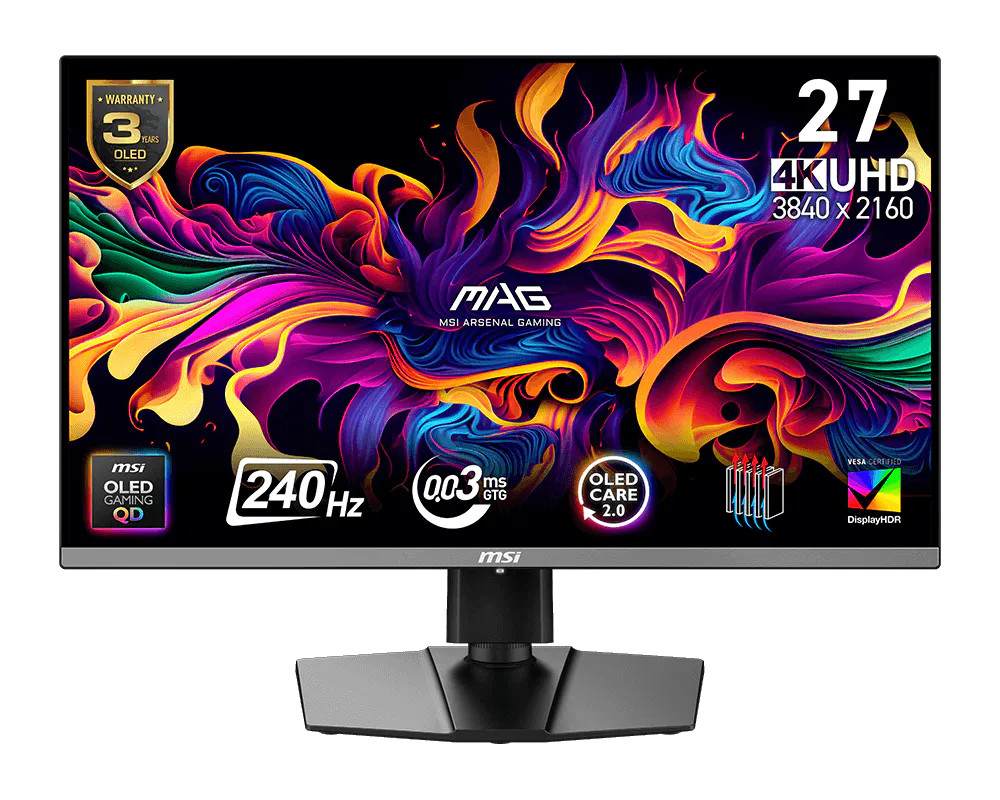 MSI MSI MAG QD-OLED X24 27″ 4K 240Hz 0.03ms Gaming Monitor | 272UP X24 - Computers & Tech - Lebanon