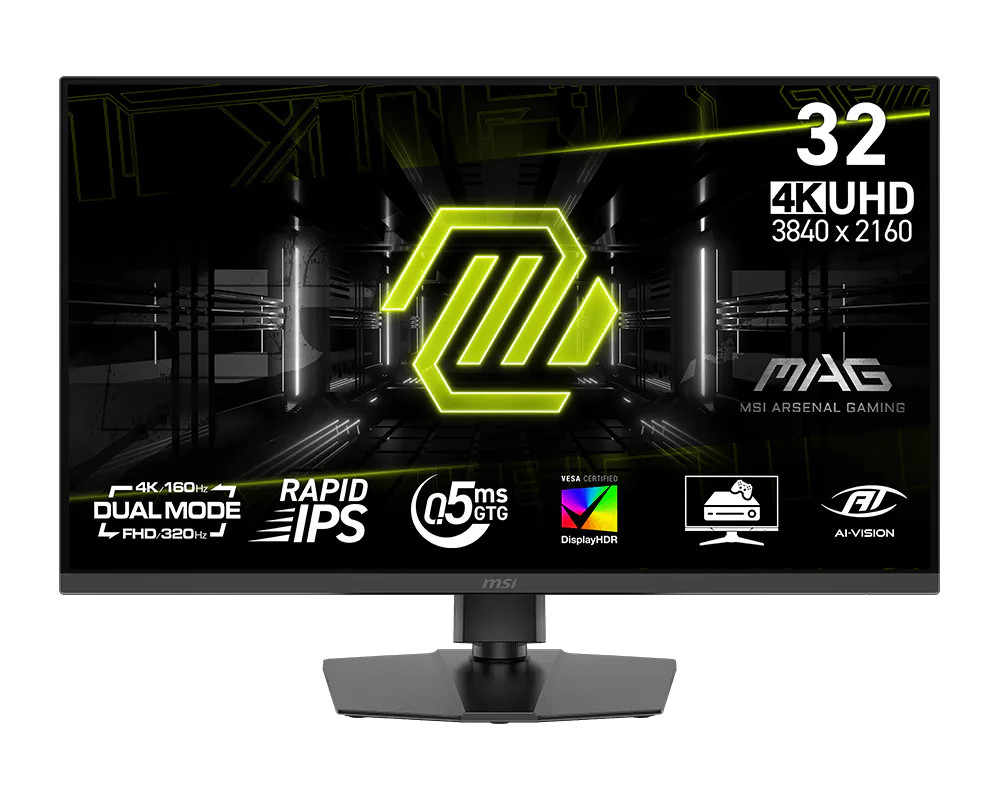 MSI MSI MAG 32″ Dual Mode Gaming Monitor FHD 320Hz / 4K 160Hz | 322URDF E16 - Computers & Tech - Lebanon