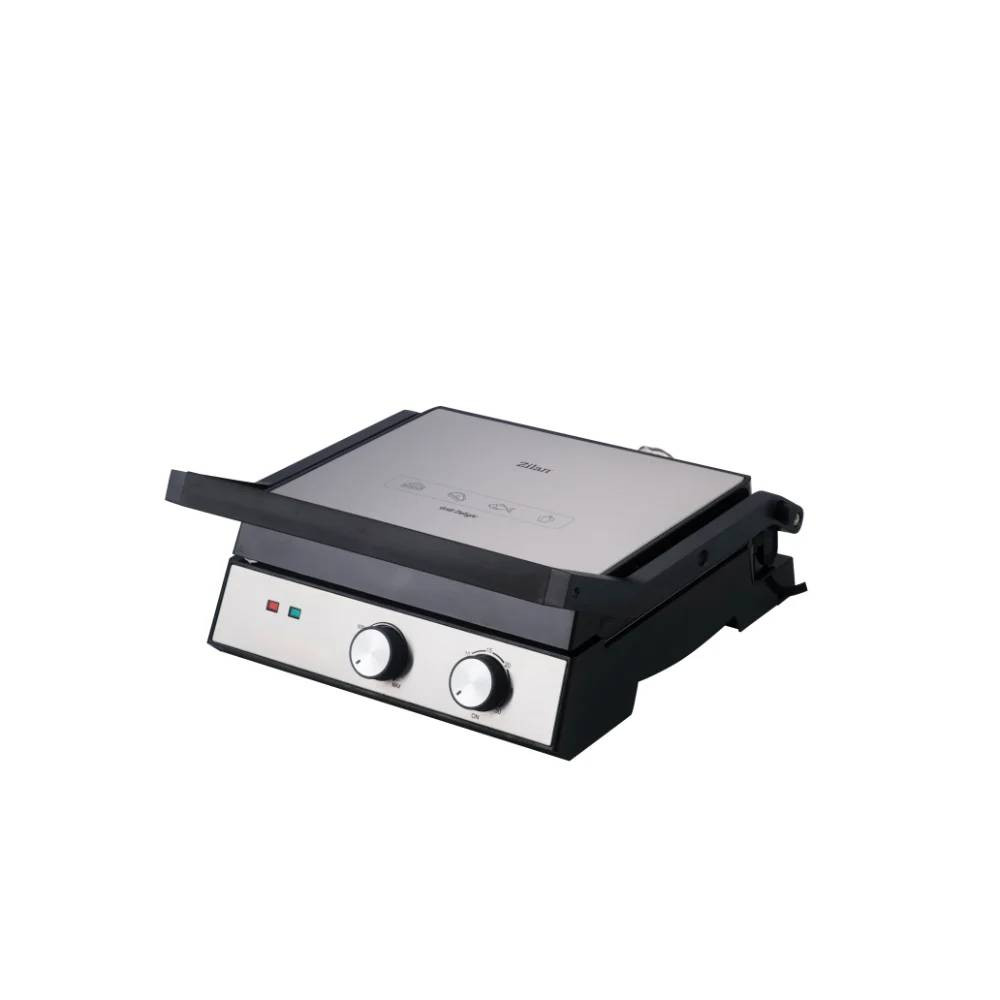 Zilan Zilan Sandwich Maker- Grill 2-in-1, 2000W, Removable Non-Stick Plates + Overheating Protection | ZLN3966 - Home & Kitchen - Lebanon