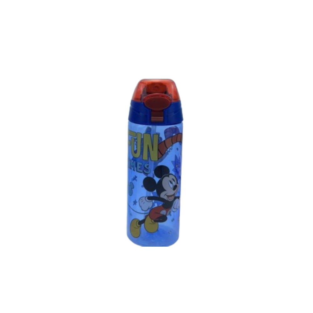 Kids Water Bottle with Straw Mickey Mouse Design Blue | LZ-23122-6-1 - Home & Kitchen - Lebanon