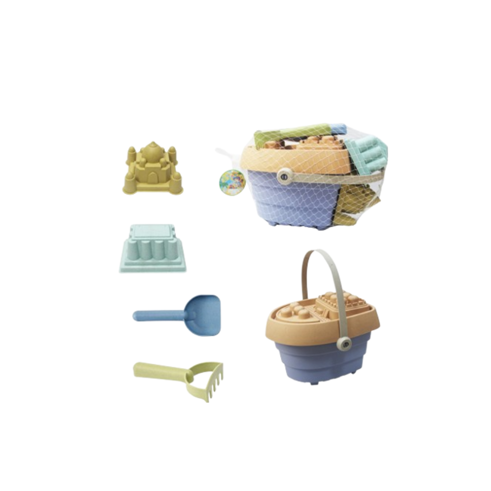 Beach Bucket Sand Toy Set - 4 Pieces | DL32-4 - Sports & Outdoors - Lebanon