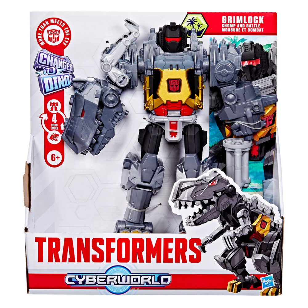 Hasbro Hasbro Transformers CyberWorld Chomp & Battle GrimLock | HBTRG0748 - Toys & Games - Lebanon