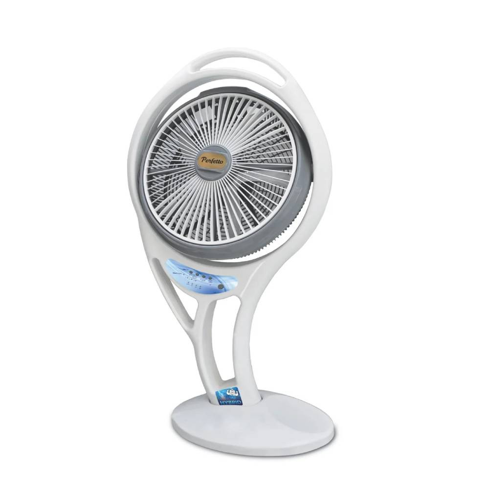 Perfetto Perfetto 20" Rechargeable Hybrid Fan AC/DC 12V with Remote, Timer & 3 Speeds | PRF2220 - Home & Kitchen - Lebanon