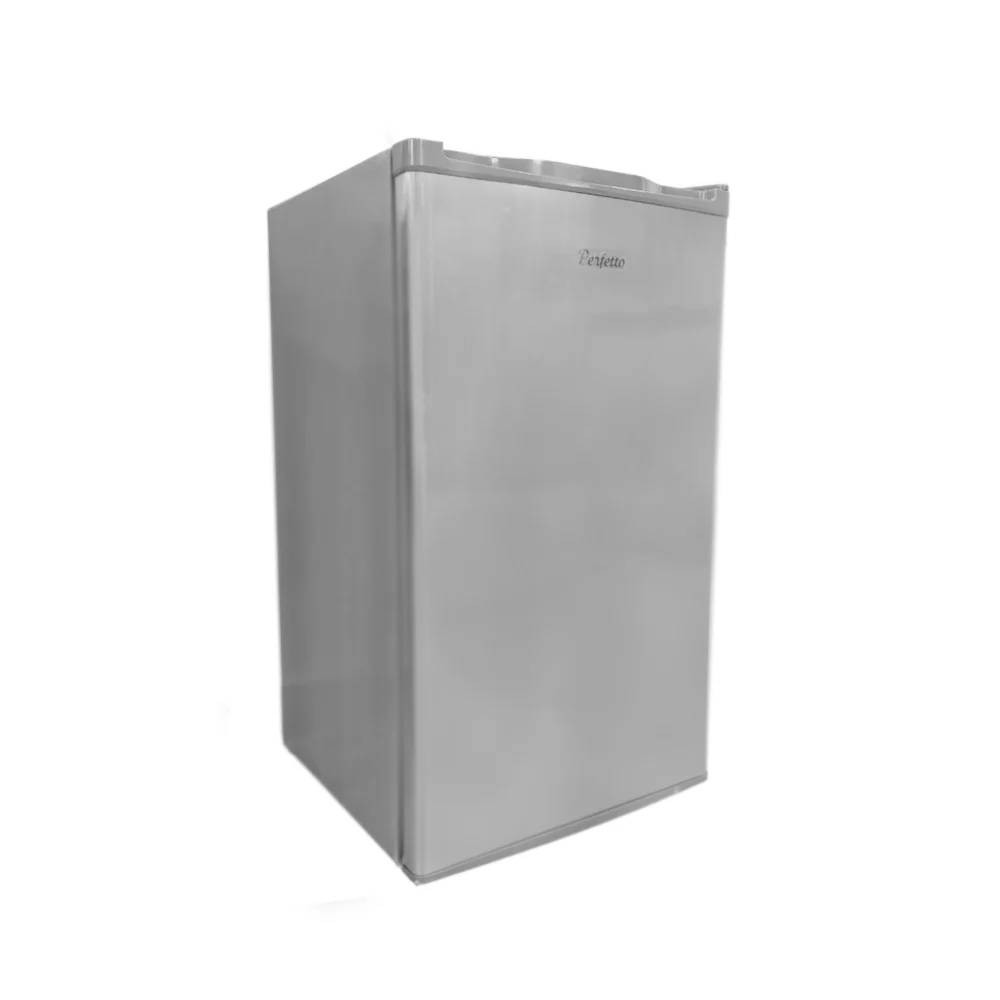 Perfetto Perfetto Defrost Mini Fridge 83.2cm Inox/Grey with Glass Shelf & R600A | PRF-PRF92IX - Home & Kitchen - Lebanon
